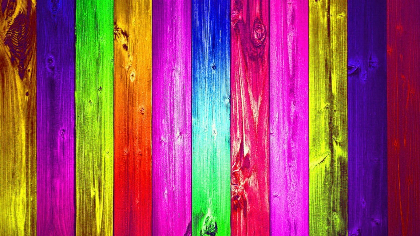 Screenshot №1 pro téma Colourful Wall 1366x768