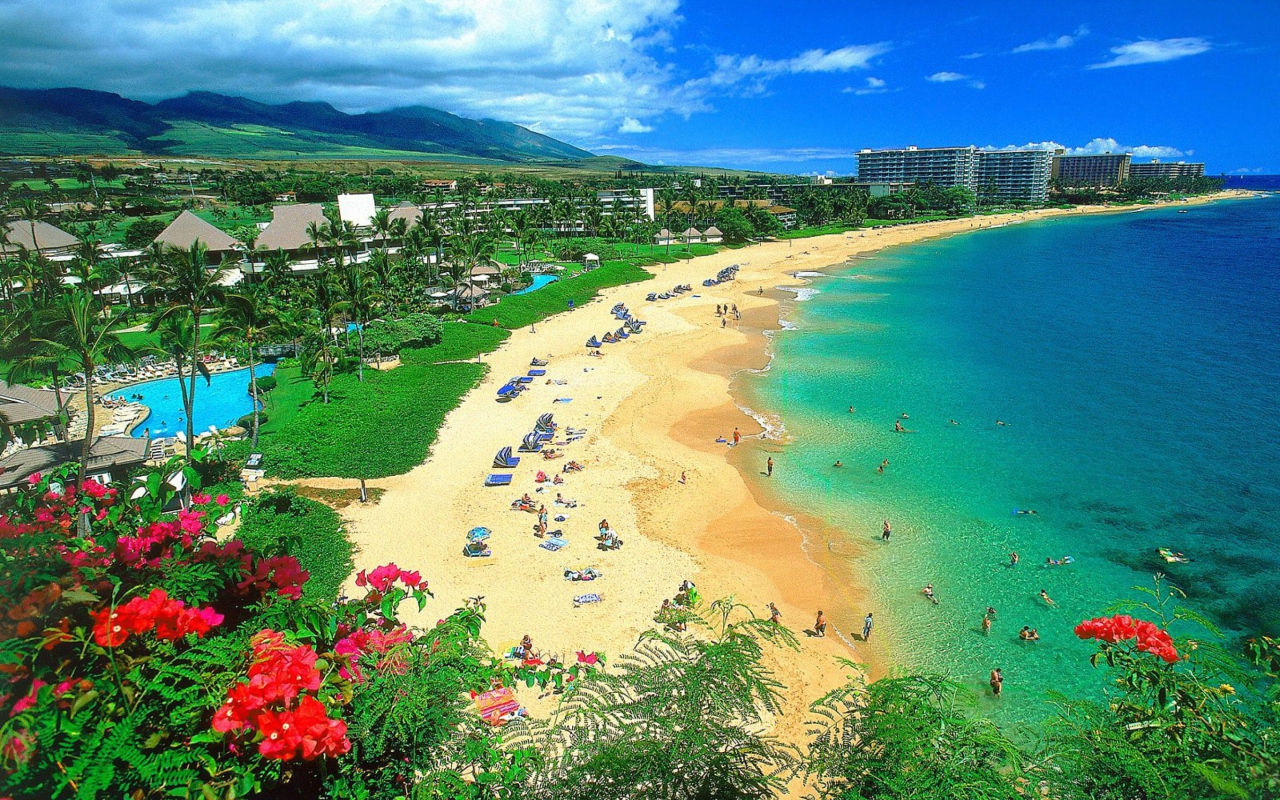 Screenshot №1 pro téma Kaanapali Beach Maui Hawaii 1280x800