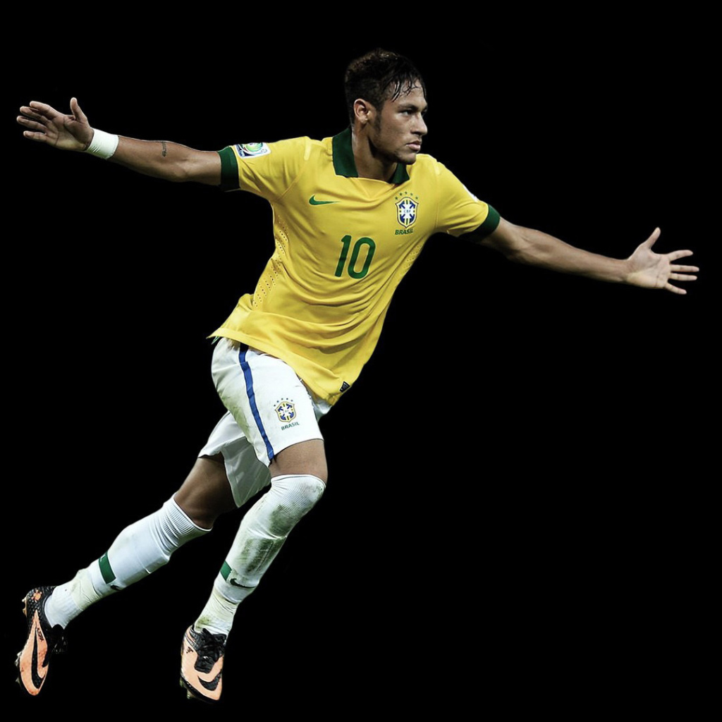 Das Neymar Brazil Football Player Wallpaper 1024x1024