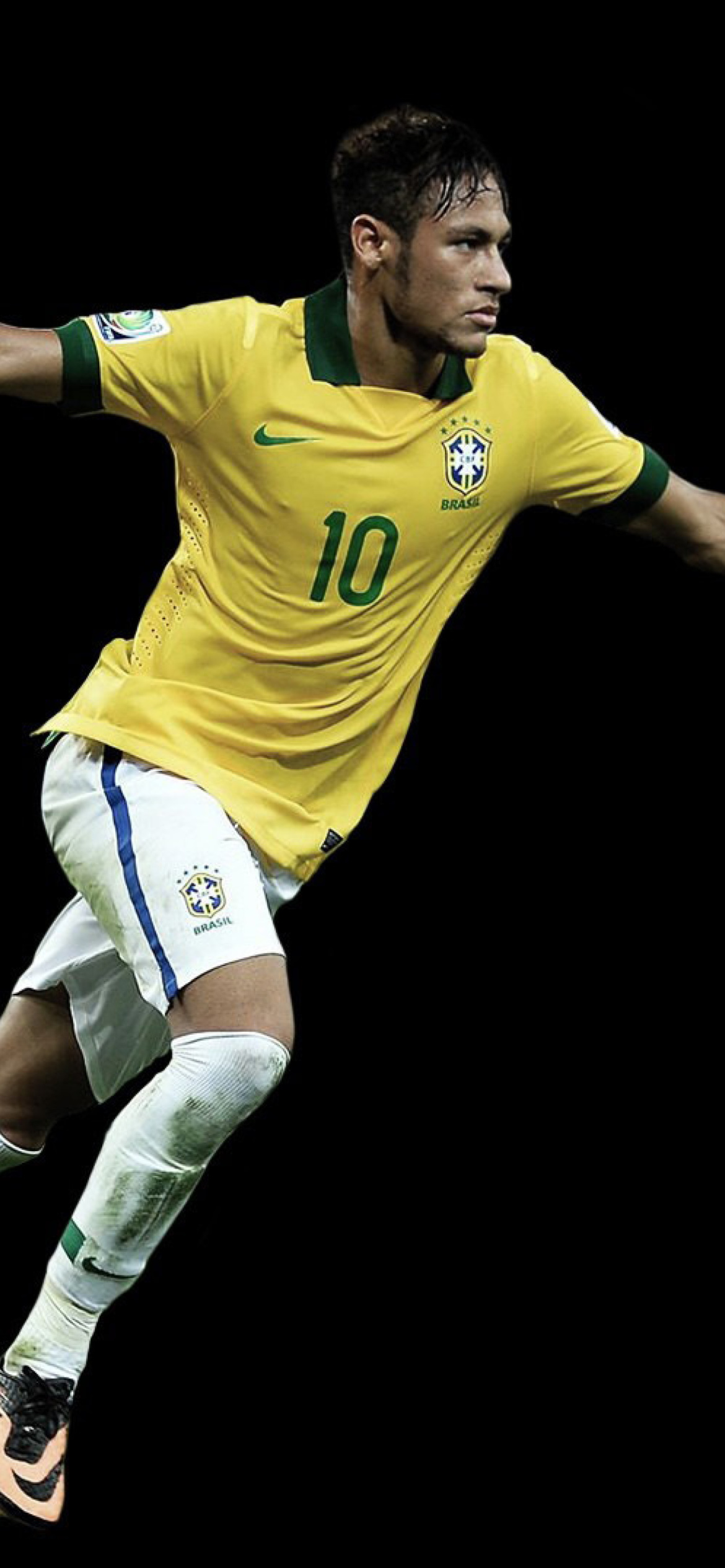 Обои Neymar Brazil Football Player 1170x2532