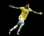 Das Neymar Brazil Football Player Wallpaper 176x144