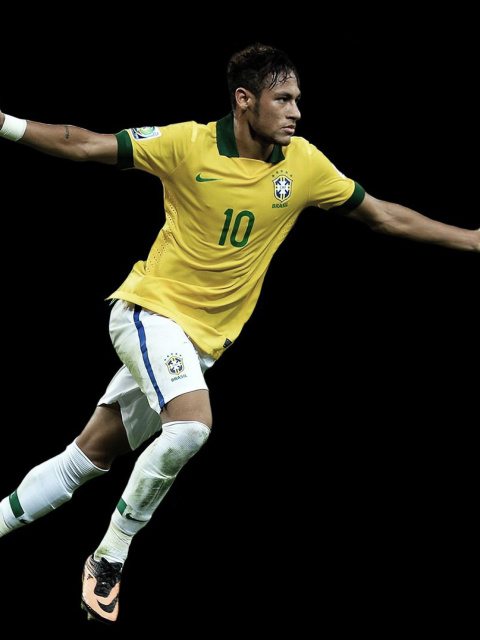 Das Neymar Brazil Football Player Wallpaper 480x640