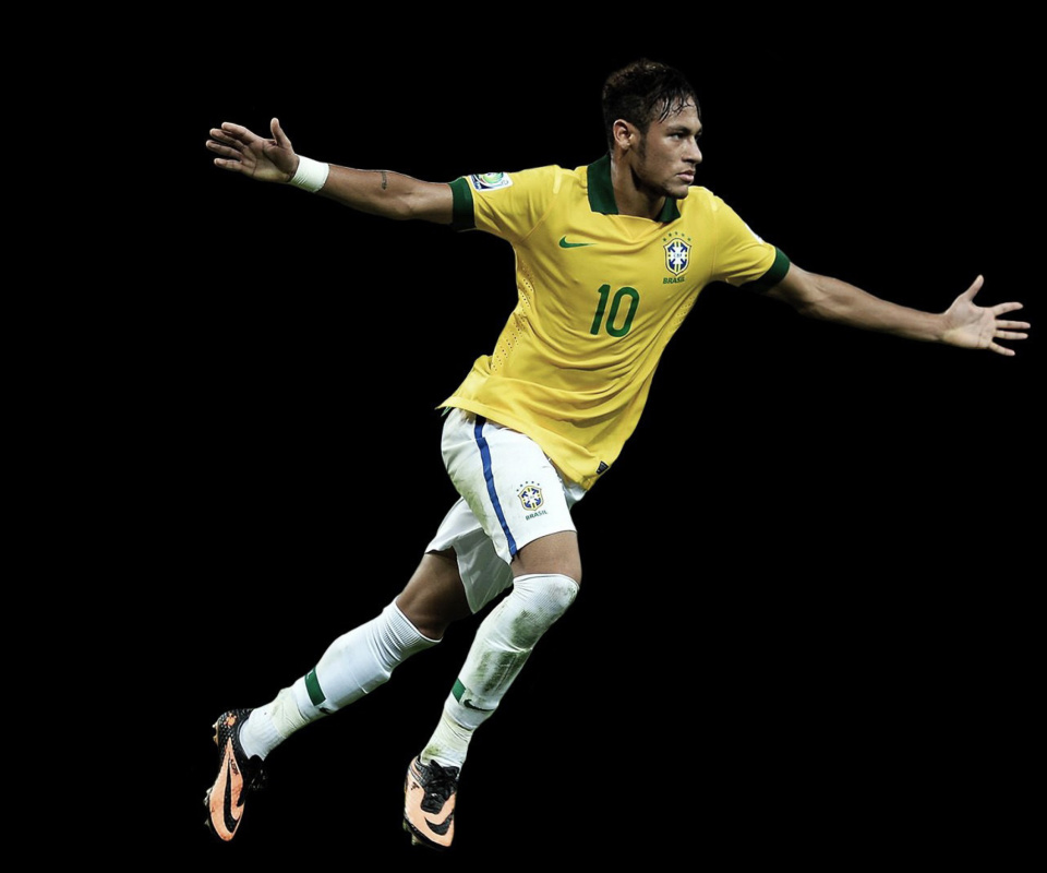 Das Neymar Brazil Football Player Wallpaper 960x800