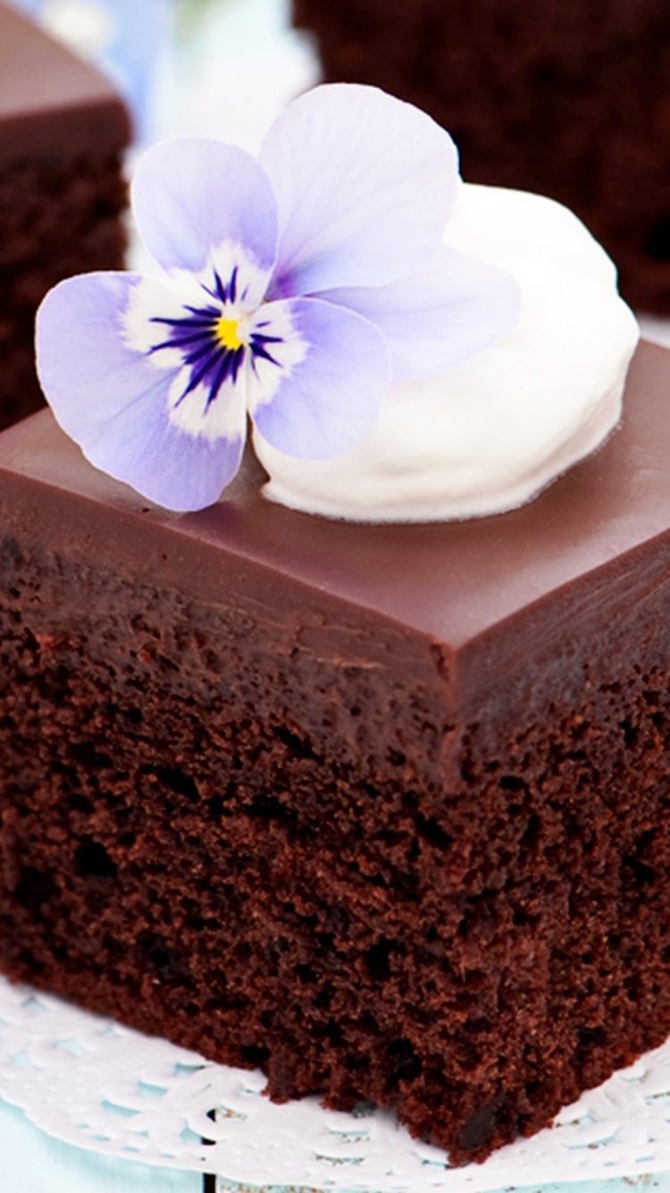 Chocolate Dessert wallpaper 750x1334