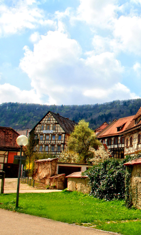 Das Blaubeuren, Germany, Baden Wurttemberg Wallpaper 480x800