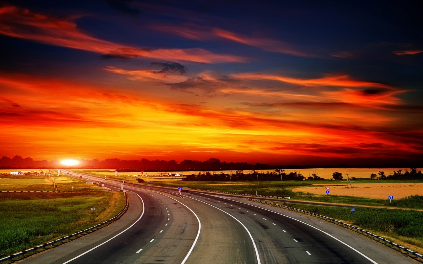 Обои Sunset Highway 1440x900