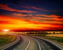 Das Sunset Highway Wallpaper 220x176