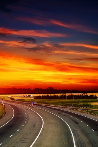 Das Sunset Highway Wallpaper 320x480