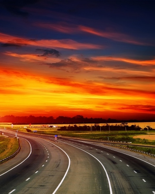 Sunset Highway - Obrázkek zdarma pro 320x480