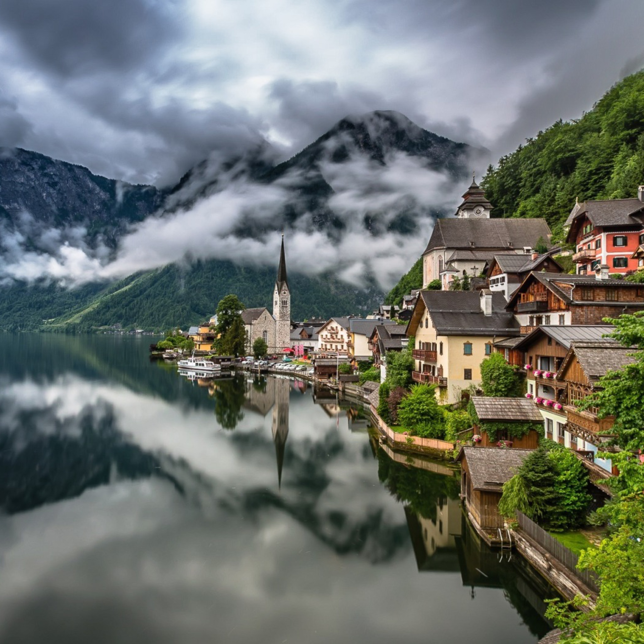 Das Hallstatt, Salzkammergut Wallpaper 2048x2048