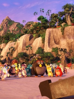 Das The Angry Birds Movie Wallpaper 240x320