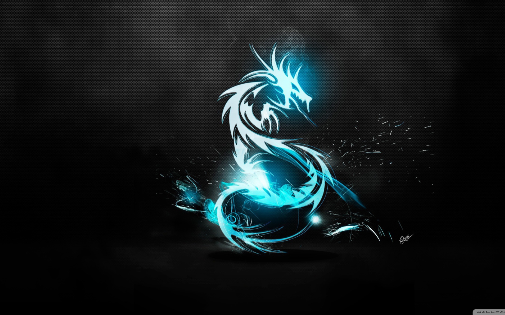 Blue Dragon Symbol wallpaper 1680x1050