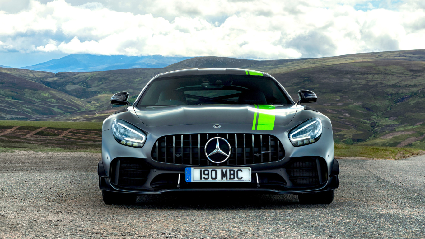 Mercedes AMG GT R wallpaper 1366x768