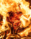 Das Burn and flames Wallpaper 128x160