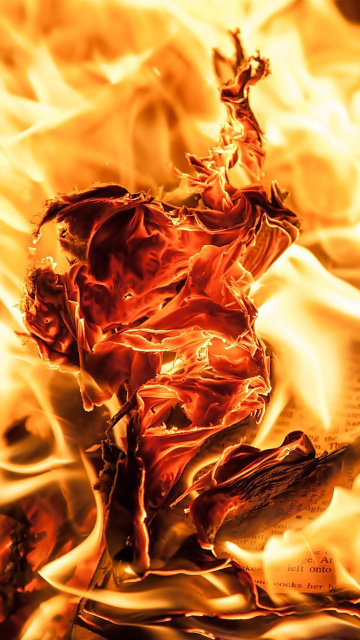 Sfondi Burn and flames 360x640