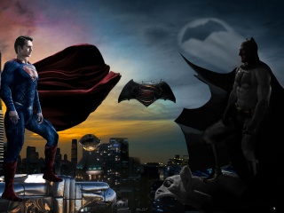 Das Batman VS Superman Wallpaper 320x240