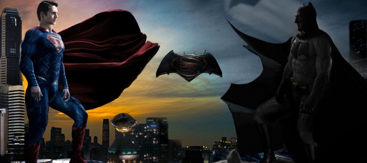 Das Batman VS Superman Wallpaper 720x320