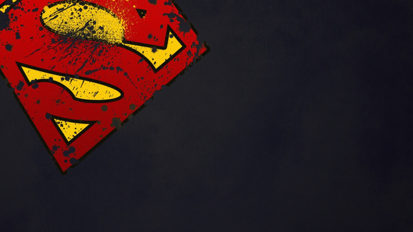 Обои Superman Sign 1366x768