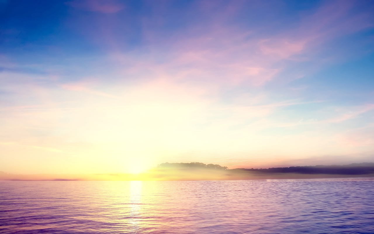 Tropical Island Sunset wallpaper 1280x800