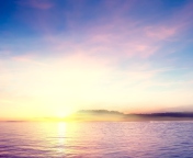 Das Tropical Island Sunset Wallpaper 176x144