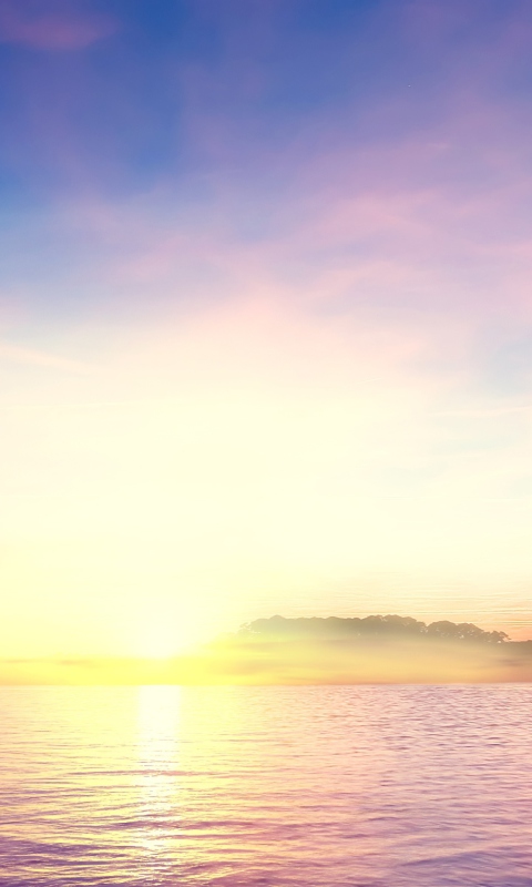 Sfondi Tropical Island Sunset 480x800
