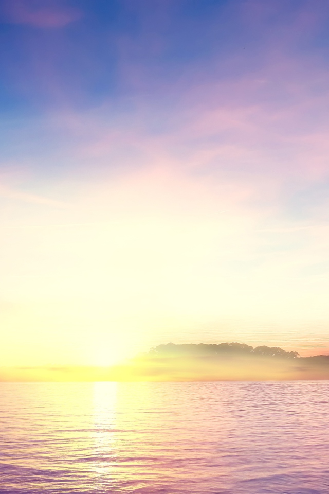 Tropical Island Sunset screenshot #1 640x960