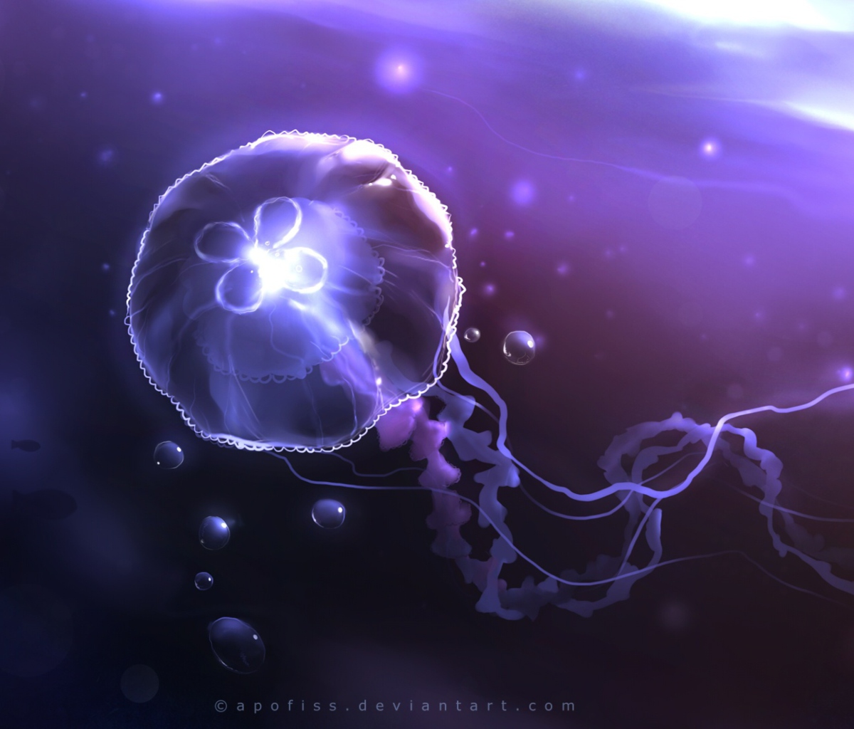 Underwater Jellyfish screenshot #1 1200x1024