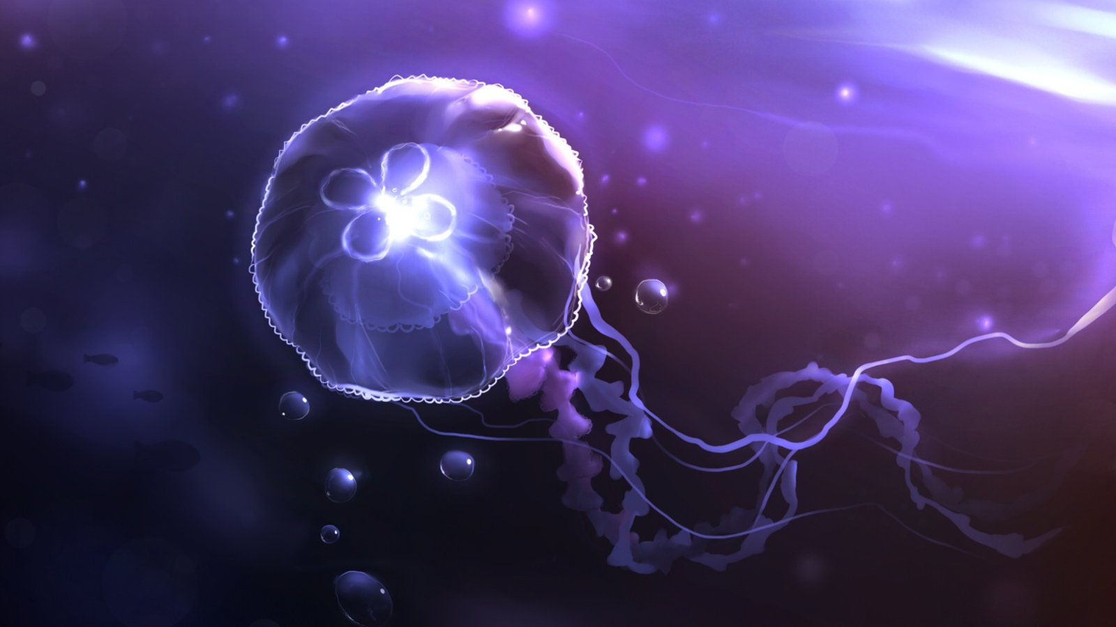 Underwater Jellyfish screenshot #1 1600x900