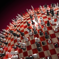 Das Chess Game Board Wallpaper 208x208