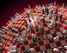 Обои Chess Game Board 220x176