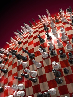 Fondo de pantalla Chess Game Board 240x320