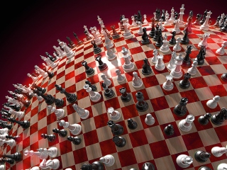 Das Chess Game Board Wallpaper 320x240