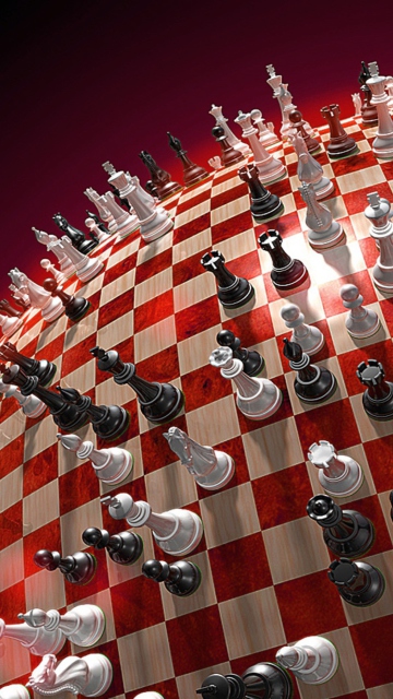 Das Chess Game Board Wallpaper 360x640