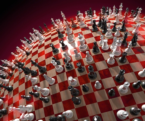 Обои Chess Game Board 480x400