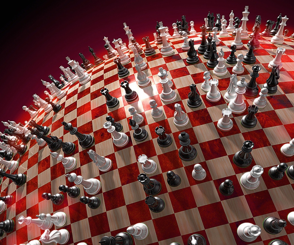 Das Chess Game Board Wallpaper 960x800