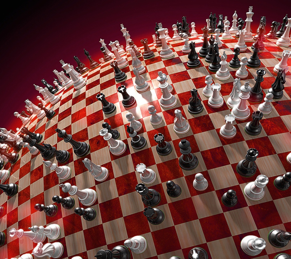 Das Chess Game Board Wallpaper 960x854