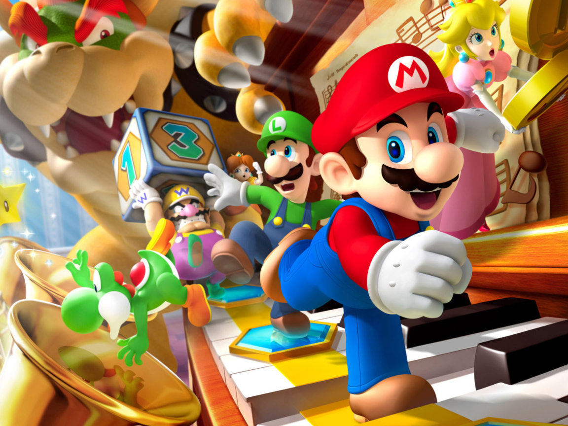 Обои Mario Party - Super Mario 1152x864