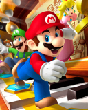 Обои Mario Party - Super Mario 128x160