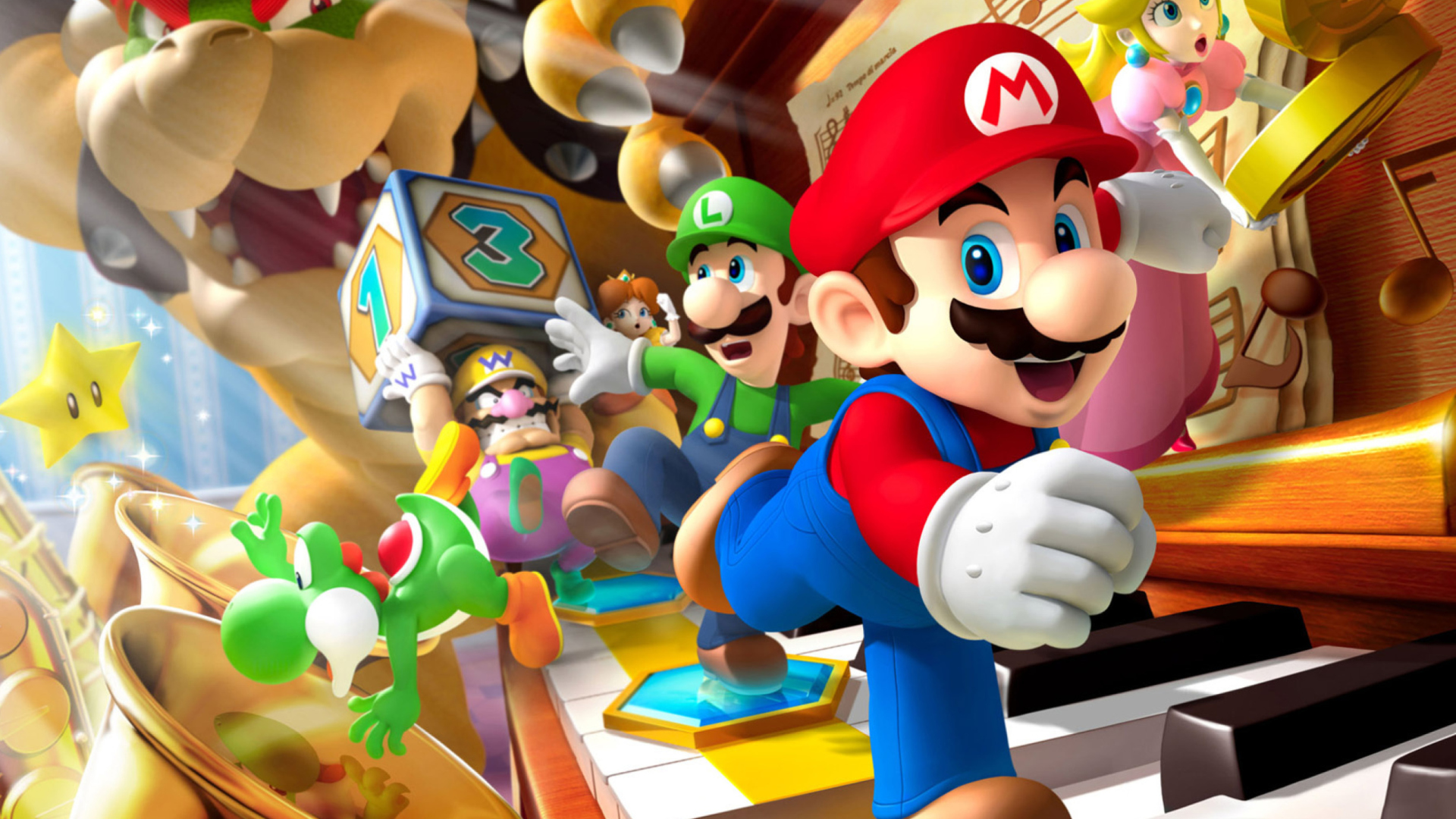 Screenshot №1 pro téma Mario Party - Super Mario 1920x1080