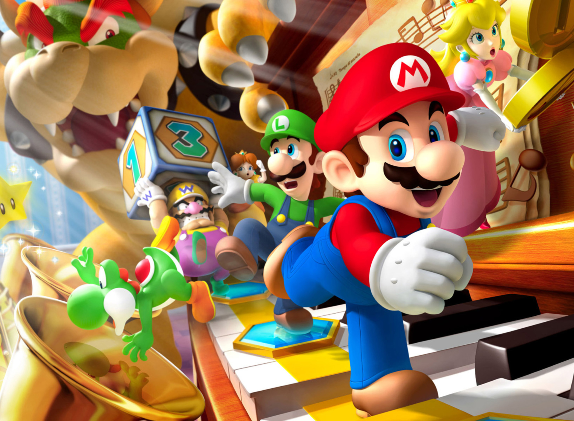 Fondo de pantalla Mario Party - Super Mario 1920x1408