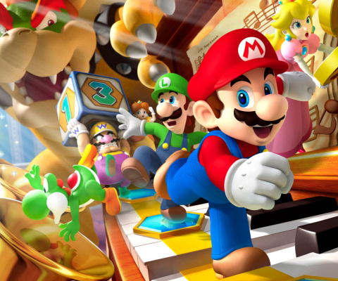 Screenshot №1 pro téma Mario Party - Super Mario 480x400