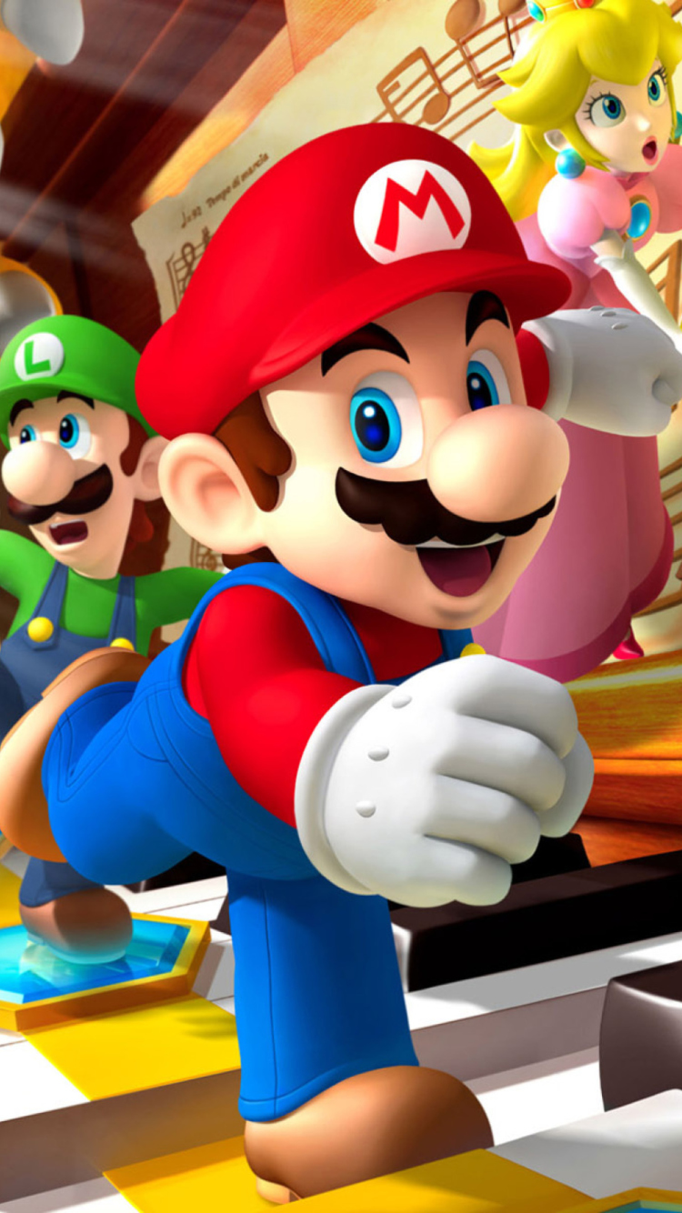 Fondo de pantalla Mario Party - Super Mario 750x1334