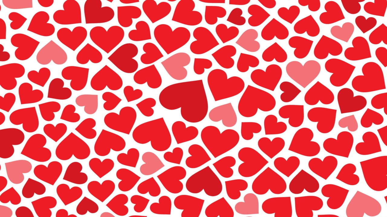 Red Hearts wallpaper 1280x720
