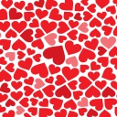Обои Red Hearts 128x128