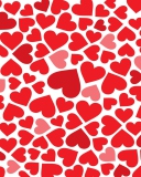 Das Red Hearts Wallpaper 128x160