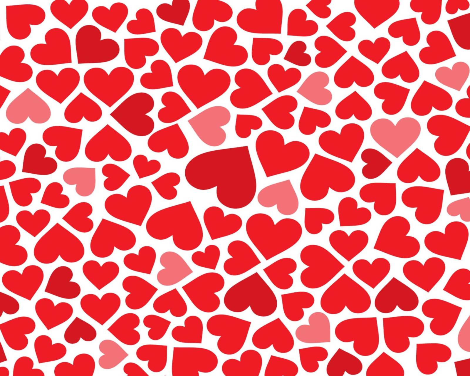 Red Hearts wallpaper 1600x1280