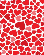 Das Red Hearts Wallpaper 176x220