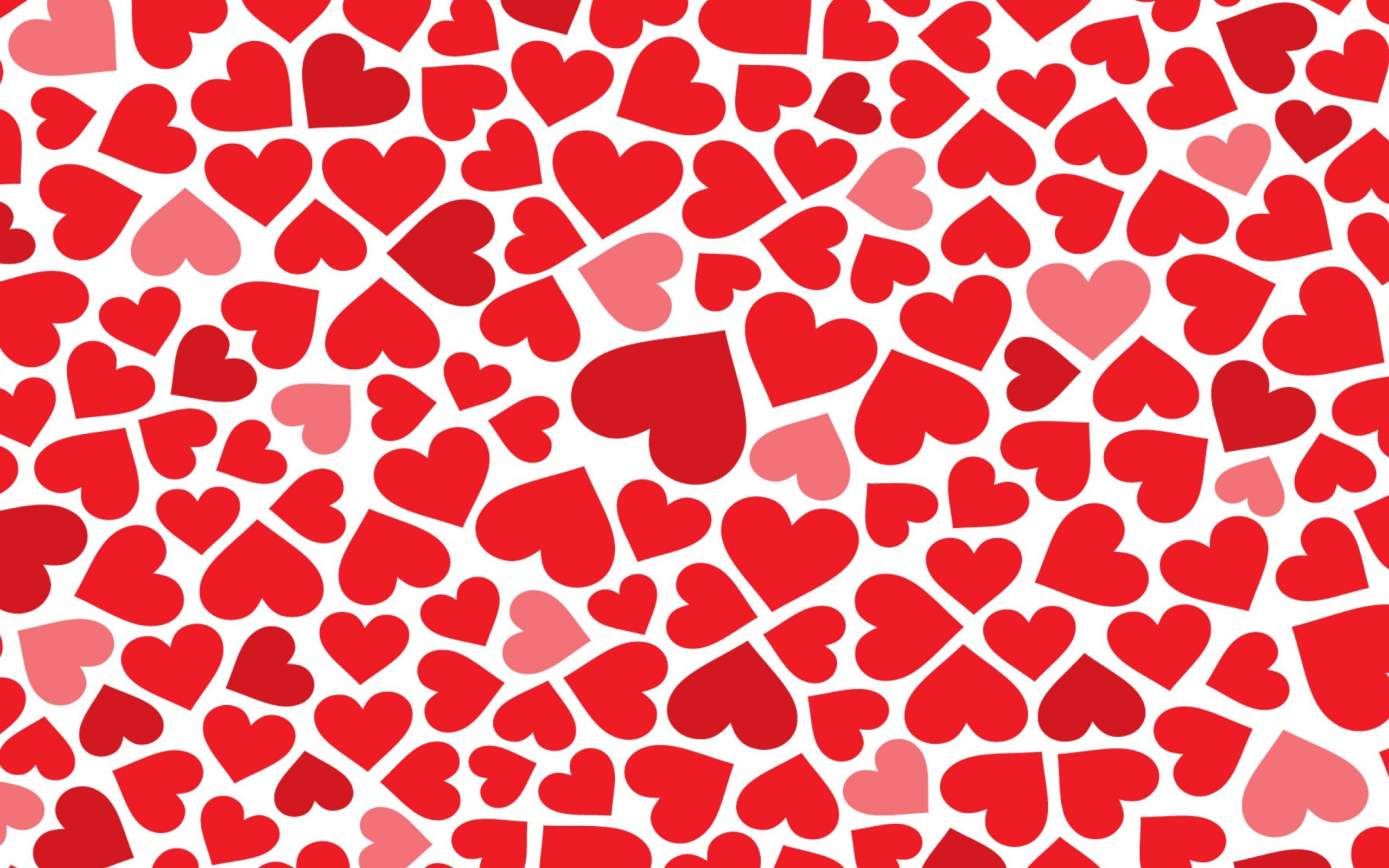 Red Hearts wallpaper 2560x1600