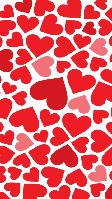 Das Red Hearts Wallpaper 360x640