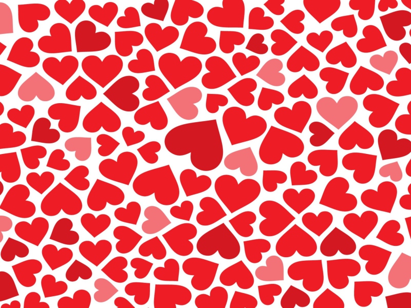 Das Red Hearts Wallpaper 800x600